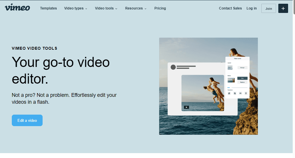 vimeo Website.