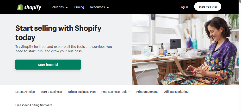 Shopify chatbot website